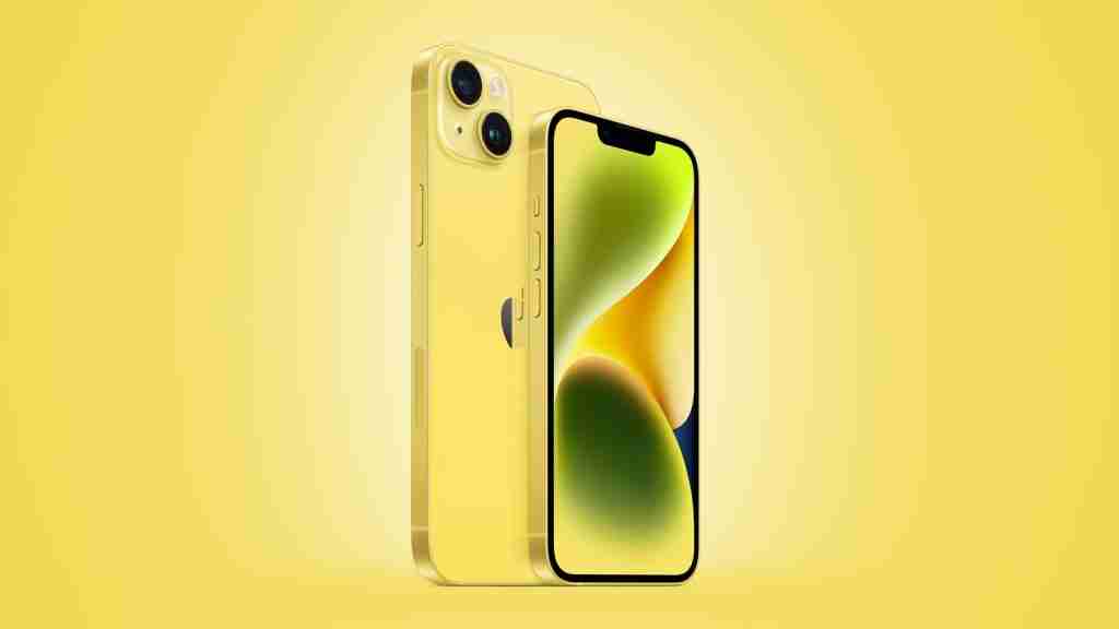 אייפון 14 בצבע צהוב